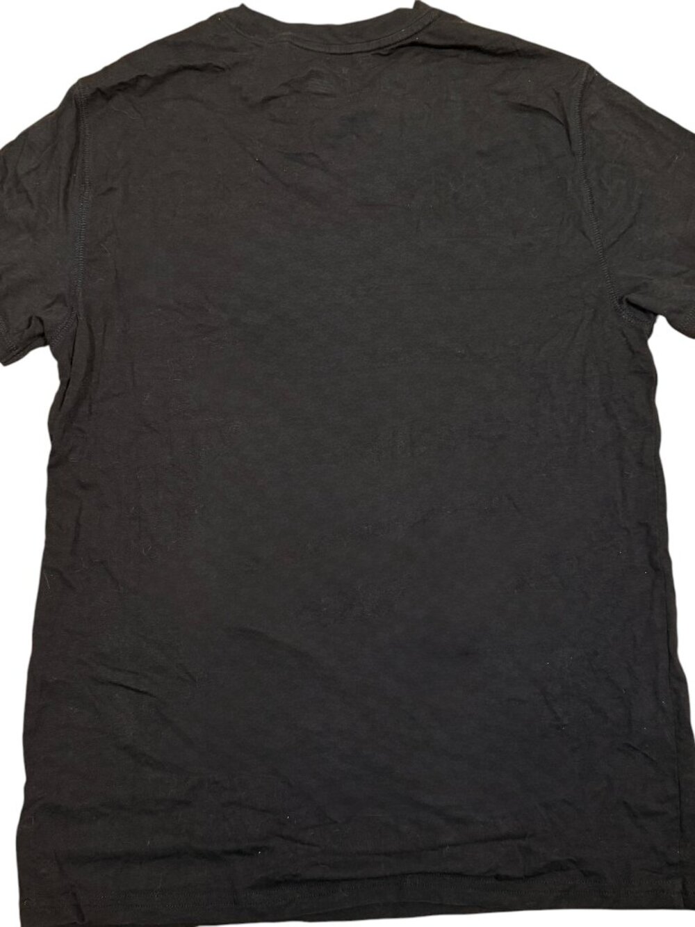 William Rast Black Henley Shirt Mens Medium Short Sleeve Button Casual Tee - Picture 2 of 5